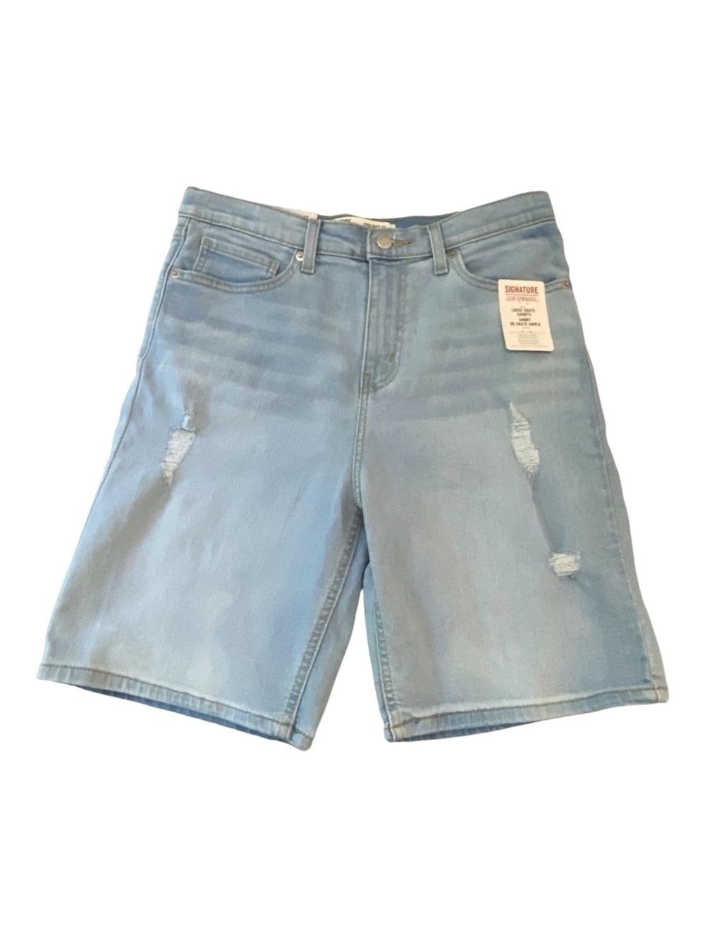 Levis denim shorts Loose Skate fit blue bermudas high waist small men/18 youth